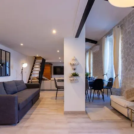 Apartment Penthouse Loft 5min Palais Des Festivals And Terrace View On Castle Cannes